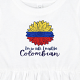 thumbnail image 4 of Inktastic I'm So Cute, I Must Be Colombian Sunflower Girls Baby Dress, 4 of 5