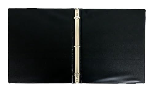 School Supply Boxes | 1" 3 Ring Binder with Pockets  | 3 Pack | Various Colors (Red, Blue, Black, or White)