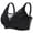 Black, variant on Womens Wireless Bras - Breathable Underwear Cup Bra Wire Adjuable Bras for Women No ,Crew Neck Seamless Supportive Bra Plus Size Bralettes with Lace Ruffled