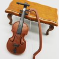 thumbnail image 1 of Plastic Dollhouse Mini Violin Crafts Miniatures DIY Dollhouse Violin Mini Musical Instrument Model For Dollhouse Accessory, 1 of 8