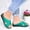 Green, variant on Floenr Womens Sandals Flip Flops for Women,Womens Fashion Wedges Shoes Open Toe Thick Bottom Roman Slippers Beach Sandals