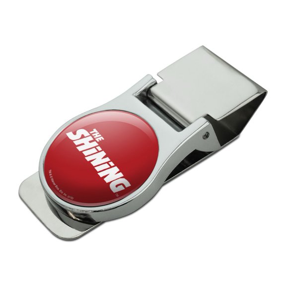 The Shining Logo Satin Chrome Plated Metal Money Clip