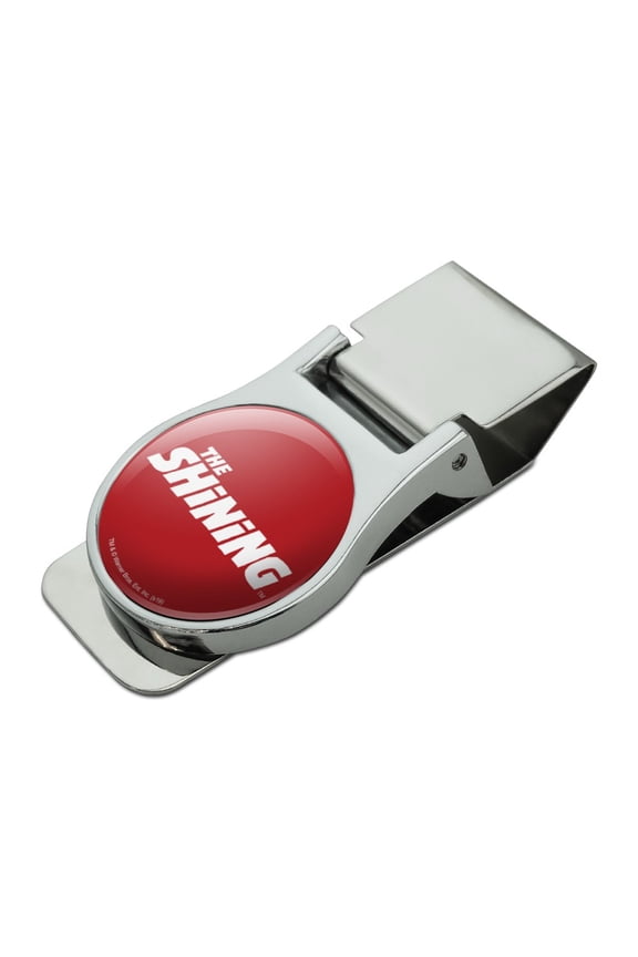The Shining Logo Satin Chrome Plated Metal Money Clip