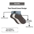 thumbnail image 4 of Sierra Socks Men's Bamboo Low Cut Seamless Toe Socks 3 Pair Pack, 4 of 8