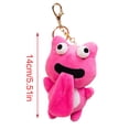 thumbnail image 3 of Sticking Out Tongue Frog Pendant Plush Keychain Big Eyes Frog Doll Attraction Toy Birthday Gift Backpack Charm, 3 of 9