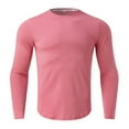 thumbnail image 6 of Men Blouses Swim Top Stripped Shirt Cold Gear Shirts Men Workout Clothe Short Thermal Top Shirt Dresses Mens Tall Tops Casual Tee T Long Sleeve Tunic Tee Sleeve T And Women Pink 3XL, 6 of 7