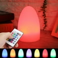 thumbnail image 3 of Lampe de Table, Lampe de Nuit LED Oeuf Couleur Changeante Lampe de Table avec Télécommande, 3 of 8