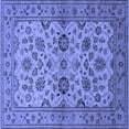 thumbnail image 1 of Ahgly Company Indoor Square Oriental Blue Traditional Area Rugs, 6' Square, 1 of 4