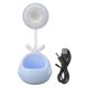 thumbnail image 1 of Lámpara de mesa LED con manguera flexible, luz de escritorio plegable con soporte para bolígrafo, carga USB, lámpara de noche de dibujos animados azul, 1 of 14