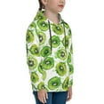 thumbnail image 3 of Sikiie Green Kiwi Youth Hoodie Sweatshirt Pullover Hooded Classic Casual Essentials Hoodiefor Boys Girls Kids -Small, 3 of 6