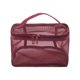 thumbnail image 1 of Bolsas Únicas 1 Pc Bolsa de Maquillaje de Gran Capacidad con Cierre para Vacaciones y Viajes de Negocios Tela de Malla roja, 1 of 1