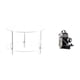 thumbnail image 1 of Mesa Auxiliar De Acrílico Transparente, Modelo De Cámara Compacta, Adorno De Resina, Pieza Decorativa única Para Sala De Estar, Baño Y Hogar., 1 of 8