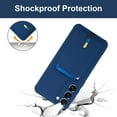 thumbnail image 5 of case for Samsung Galaxy S23 Plus Case with Card Holder [Soft Microfiber Lining] Silicone Slim Thin Phone Cases Shockproof Protective Samsung Galaxy S23 Plus 5G Wallet Case Blue, 5 of 11