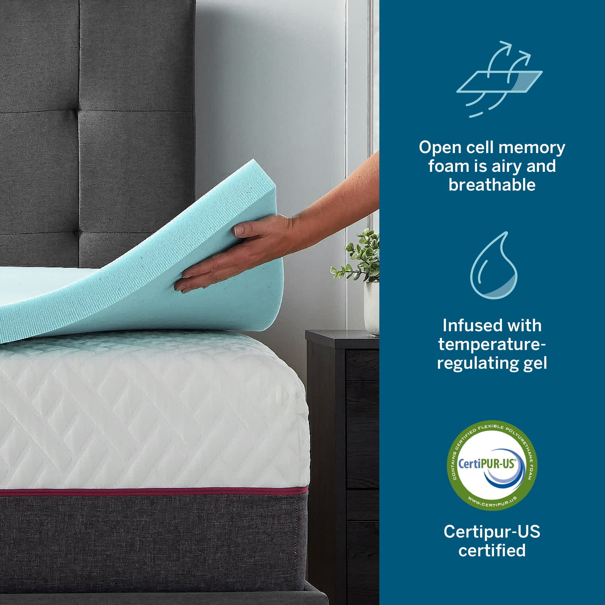 isolus gel mattress topper