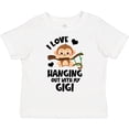 thumbnail image 3 of Inktastic Monkey I Love Hanging out with My Gigi Boys or Girls Toddler T-Shirt, 3 of 5