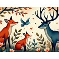 thumbnail image 3 of Forest Themed Animal Patterned Backdrop Banner Party Decorations Background for Children Parties Family Gatherings Photography Props Outdoor Events Festival Celebrations, 3 of 3