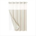 thumbnail image 1 of No Hook Waffle-Weave Shower Curtain with Snap-in Fabric Liner Set,A, 1 of 5