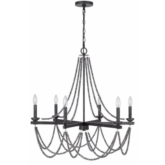 FX-3798-6 Cal Lighting Ventura - 6 Light Chandelier-30 Inches Tall and 30 Inches Wide