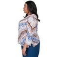 thumbnail image 3 of Alfred Dunner Womens Plus-Size  Python Chevron Crew Neck Top, 3 of 3