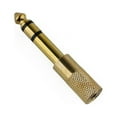 thumbnail image 5 of SMALL to BIG Headphone Adapter Converter Plug 3.5mm to 6.35mm Audio GOLD, 5 of 12