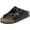 Black, variant on Pierre Dumas Outwoods BORK-46 Women's Vegan Two Strap Buckle Sandals