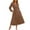Khaki, variant on Autumn Vintage Party Dresses For Women Solid Color Long Sleeved Dress Casual Loose Bohemian Dresses Lace Patchwork High Waisted Pleated Dress Vestidos