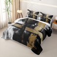 thumbnail image 3 of Erosebridal Abstract Brush Stripes Twin Quilt Set,Graffiti Lines Art Twin Coverlet Set For Girls,2 Pieces, 3 of 7