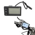 thumbnail image 1 of Display Electric Bike LCD Display Meter S866 ABS Electric Bike Control Panel with 6 Pin Water Proof Connector for Scooter Modification, 1 of 7