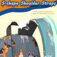 thumbnail image 5 of Mixed Breed Dogs Grey Pattern 17" School Backpacks for Teens,Waterproof Oxford Fabric,S-Shape Padded Straps for School,Travel,Hiking,Camping, 5 of 6