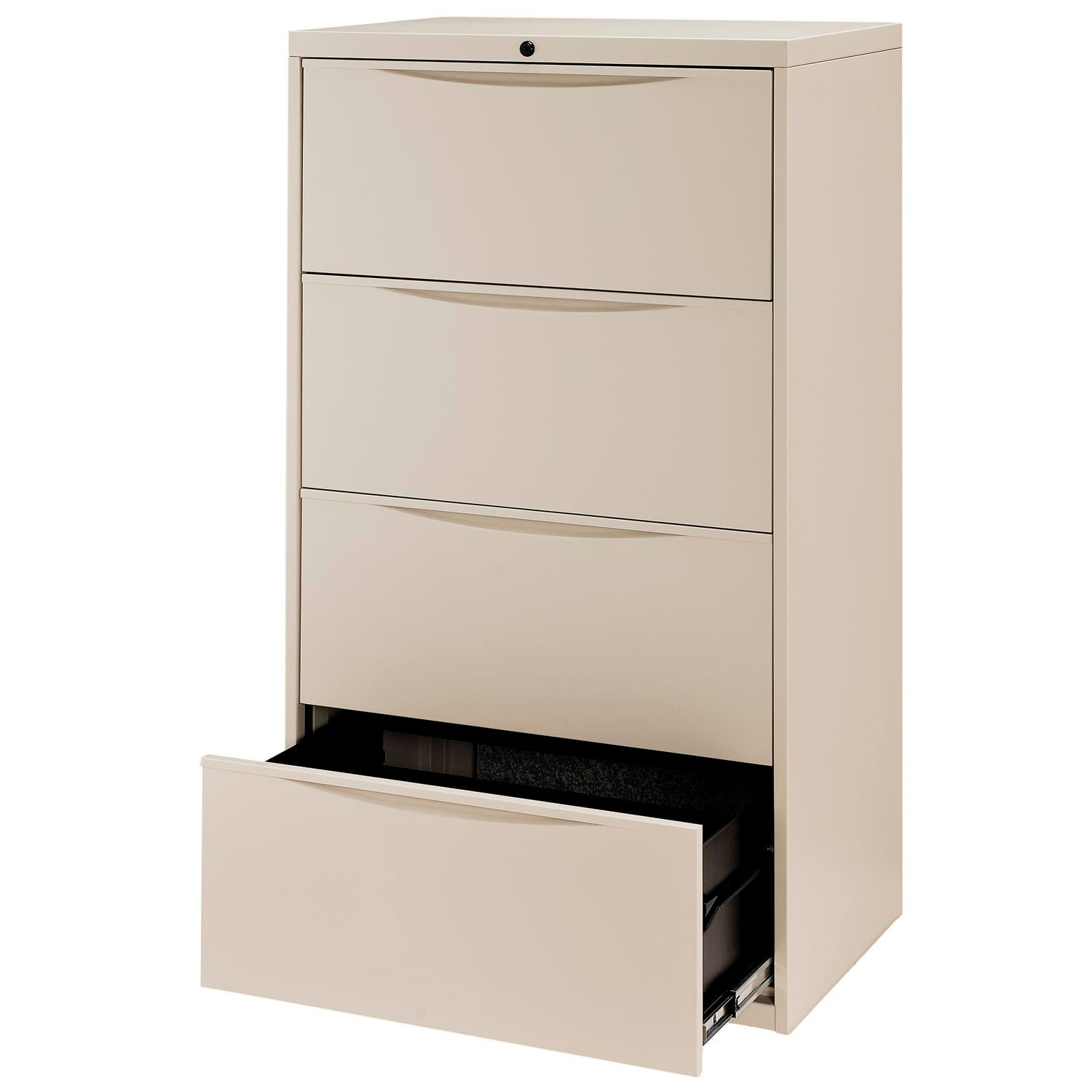 Famous Brand LF-30-4D-PUTTY 30 Premium Lateral File Cabinet 4 Drawer Putty