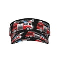 thumbnail image 3 of Balery Fire and Rescue Truck Sport Wear Athletic Visor Sun Sports Visor Hat Visor Adjustable Cap for Women and Men (One Size), 3 of 8