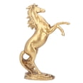 thumbnail image 3 of Estatua de caballo, Material de resina, acabado dorado, arte decorativo elegante, estatuilla de caballo, decoración para el hogar, cafetería, 3 of 12