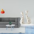 thumbnail image 2 of Escultura de escritorio, figura de gato, estatua de cuenco del tesoro, esculturas de pareja de gatos, resina pulida, cerámica, adecuada para familia,, 2 of 8