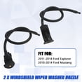 thumbnail image 4 of 2 Pcs Front Windshield Wiper Washer Jet Spray Nozzle for 2011-2018 Ford Explorer, 4 of 9