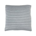 thumbnail image 2 of Elsie & Zoey Anika 18x18" Recycled Cotton Gray Stripe Decorative Throw Pillow, 2 of 6