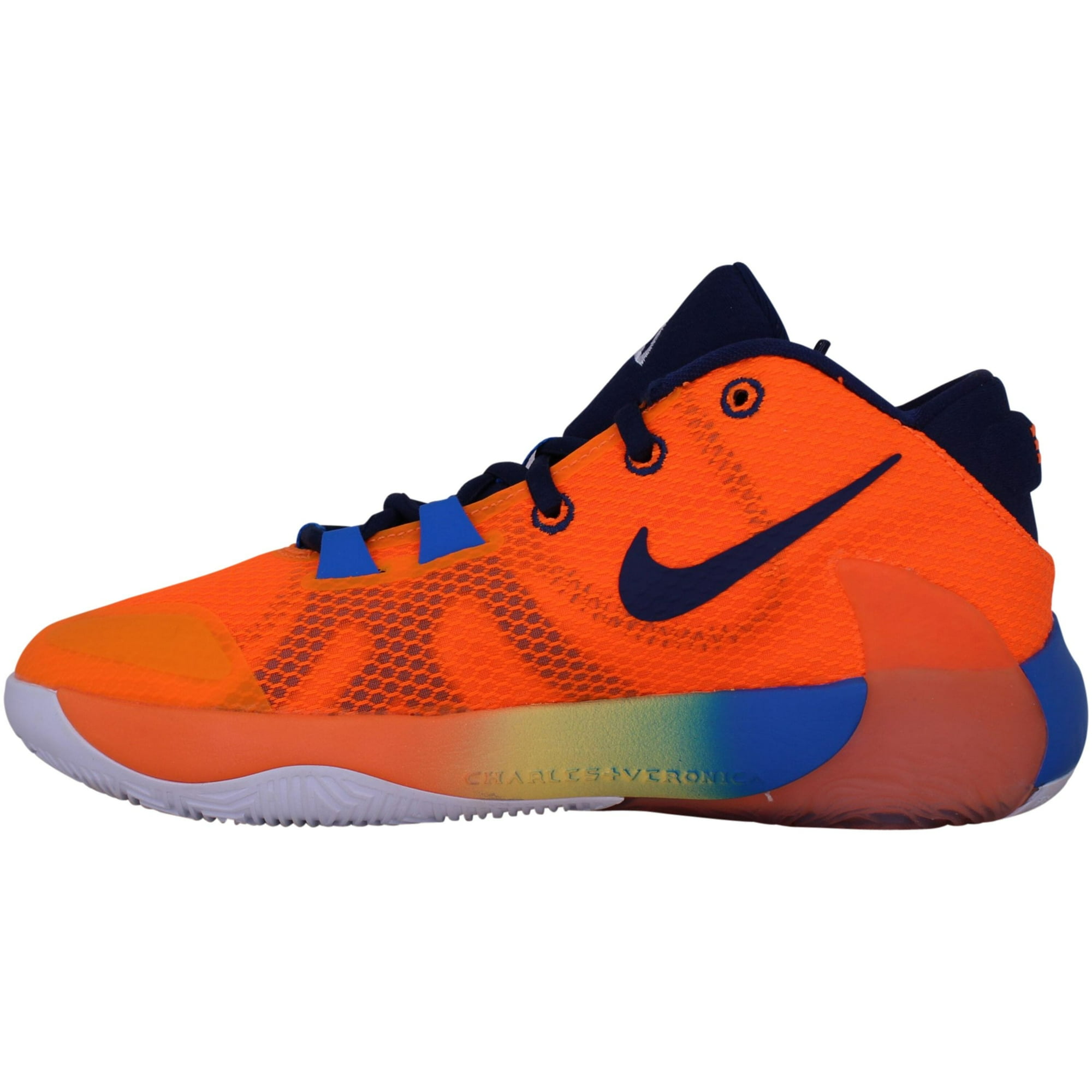 Nike Freak 1 Total Orange Midnight Navy BQ5633 800 Grade School Size 4.5Y Medium Walmart