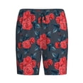 thumbnail image 6 of Daiia Rose Flowers Mens Woven Stretch Pajama Short,Short Pajama Pants-3X-Large, 6 of 7