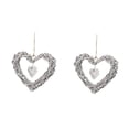 thumbnail image 4 of LITINKIMI Heart Shaped Pendant Picture Holder White 2Pcs 11.8x11.8in, 4 of 8