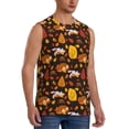 thumbnail image 2 of Daiia Autumn Forest Small Animals Lazy Printed Men's Tank Tops,Casual Soft Sleeveless Gym Muscle Shirts Bodybuilding Tee-Small, 2 of 8