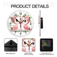 thumbnail image 5 of YladaFaie Two Birds Wall Clock Spring Summer Country Silent Non-Ticking 10 Inch Round Clocks PVC Battery Operated Quartz Analog for Living Room Kitchen Bedroom Bathroom Office Home School Decor, 5 of 7