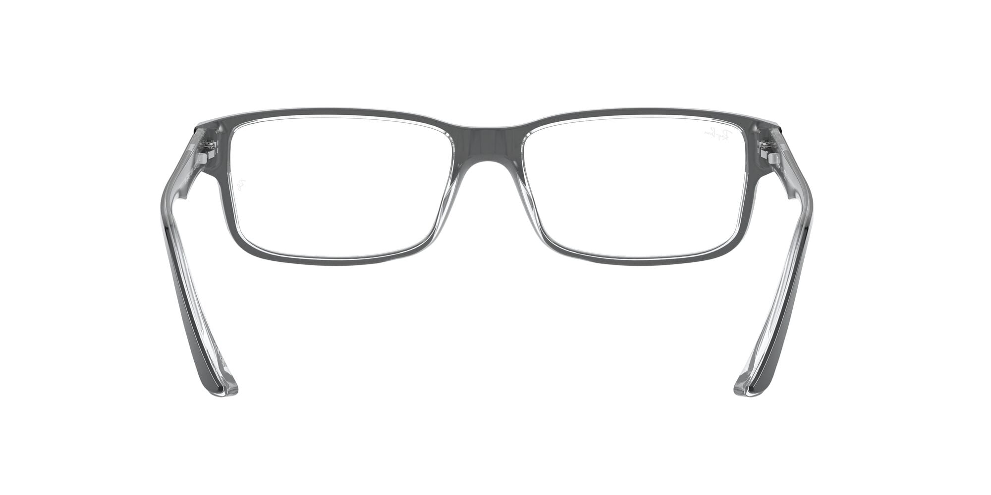 Ray-Ban RB5245 Optics Glasses, Prescription Eyeglasses with Case, Demo Lens/Black On Transparent, Size 54