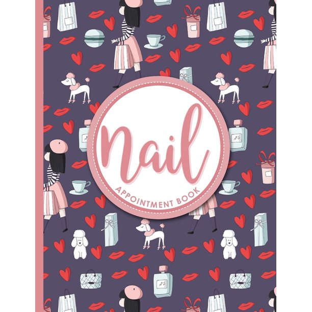 Nail Appointment Book 6 Columns Appointment Organizer Planner, Cute