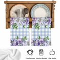 thumbnail image 5 of Purple Flowers Kitchen Towels Set of 1, Spring Floral Leaves Plants Blue Plaid Absorbent Dish Towels for Kitchen, Microfiber Hand Towel, Quick Drying Tea Towel for Cleaning Decorative Dishcloths, 5 of 7