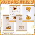 thumbnail image 3 of luyaa 4 Pcs Thanksgiving Kitchen Dish Towels Fall Pumpkin Dish Cloths with Hanging Loop Autumn Tea Towels Maple Leaves Dish Hand Towel for Fall Kitchen Bathroom Decor (White, Orange, Pumpkin), 3 of 6
