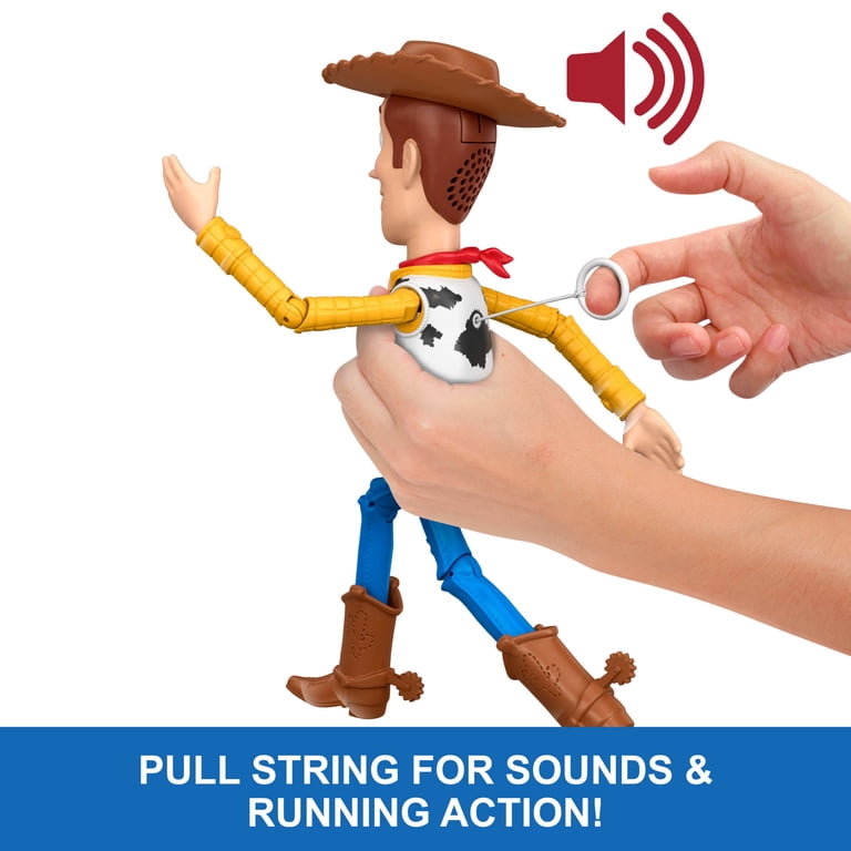 Disney and Pixar Toy Story 5 Running Woody 12 Inch Action Figure