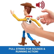 Disney and Pixar Toy Story 5 Running Woody 12 Inch Action Figure, 50 Plus Sounds