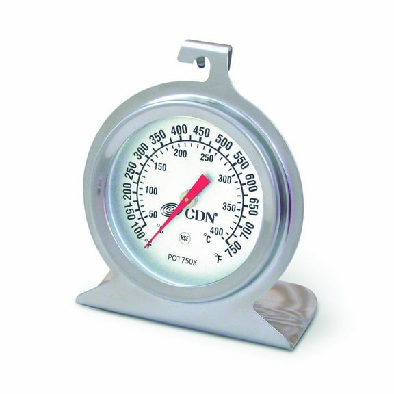 CDN ProAccurate High Heat Oven Thermometer, Stainless Steel
