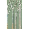 thumbnail image 2 of Goldberger, Jennifer 19x32 White Modern Wood Framed Museum Art Print Titled - Birchline Triptych III, 2 of 4