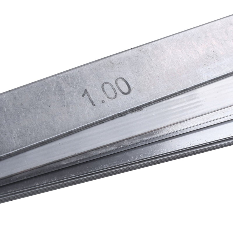 10pcs 200mm Long 17 Leaves 0.02mm-1.0mm Space Thick Measure Feeler Gauge Gage