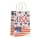 thumbnail image 2 of Decoraciones para el Día de los Caídos, bolsas de regalo para el Día de la Independencia, bolsas de papel kraft con estampado de bandera tricolor, bolsas de regalo, bolsas de embalaje para compras, bo, 2 of 6